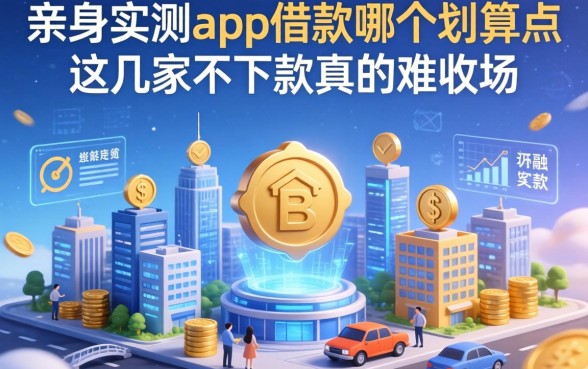 亲身实测app借款哪个划算点，这几家不下款真的难收场