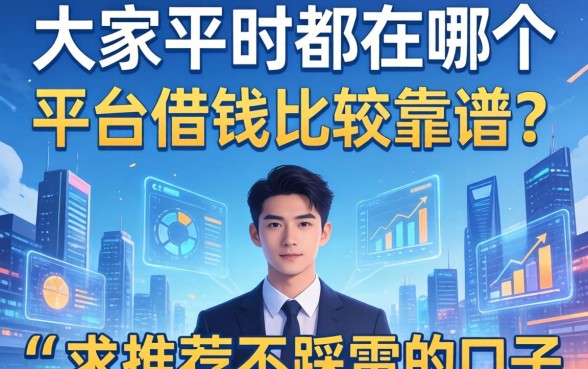 大家平时都在哪个平台借钱比较靠谱？求推荐不踩雷的口子