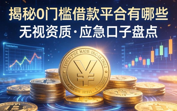 揭秘0门槛借款平台有哪些,无视资质的应急口子盘点