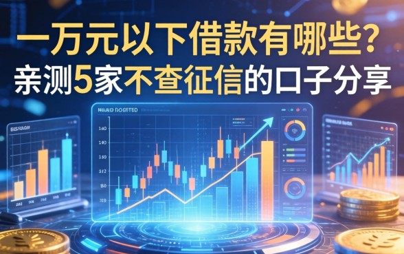 一万块以下的借款有哪些？亲测5家不查征信的口子分享