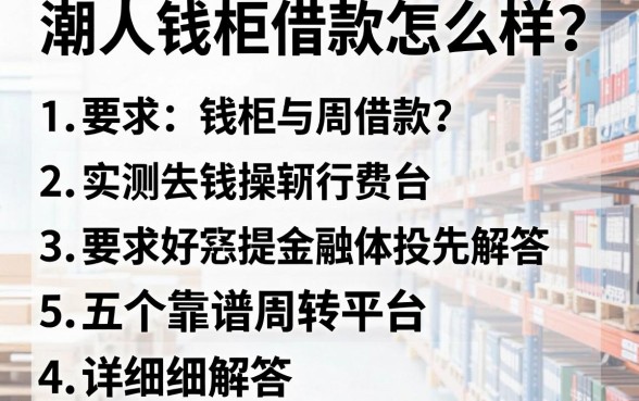 潮人钱柜借款怎么样?实测五个靠谱周转平台详细解答