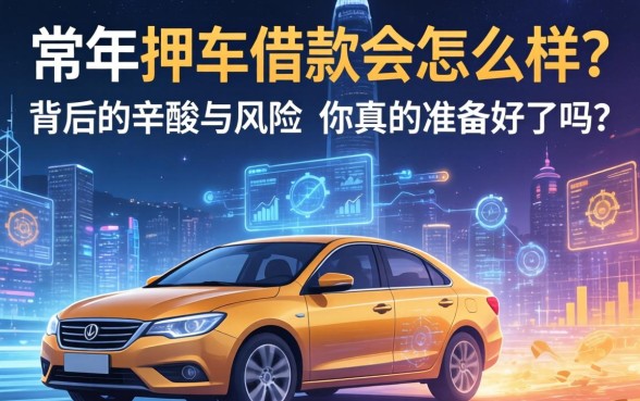 常年押车借款会怎么样？这背后的辛酸与风险，你真的准备好了吗？