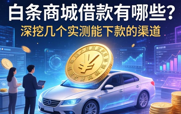 白条商城借款有哪些？深挖几个实测能下款的渠道