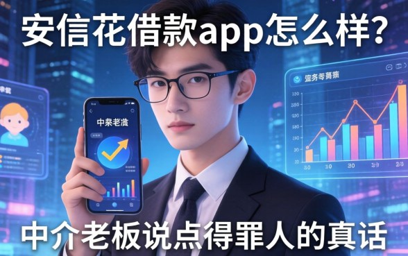 安信花借款app怎么样？中介老板说点得罪人的真话