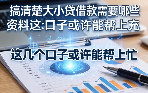搞清楚大小贷借款需要哪些资料,这几个口子或许能帮上忙