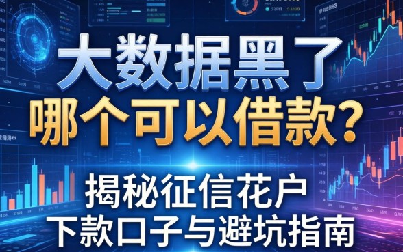 大数据黑了哪个可以借款？揭秘征信花户的下款口子与避坑指南