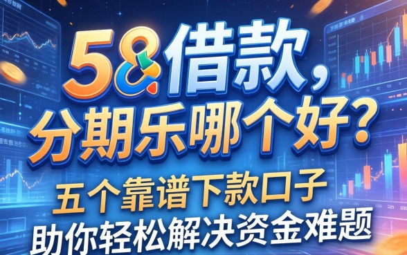 58借款和分期乐哪个好？五个靠谱下款口子助你轻松解决资金难题