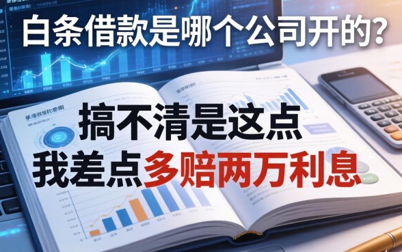 白条借款是哪个公司开的？搞不清楚这点，我差点多赔两万利息