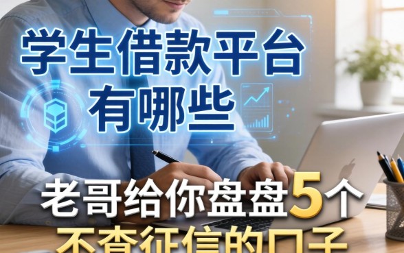 学生借款的平台有哪些？老哥给你盘点5个不查征信的口子