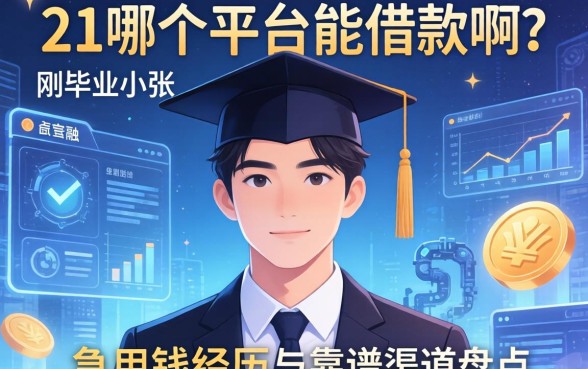 21岁哪个平台能借款啊？刚毕业小张的急用钱经历与靠谱渠道盘点