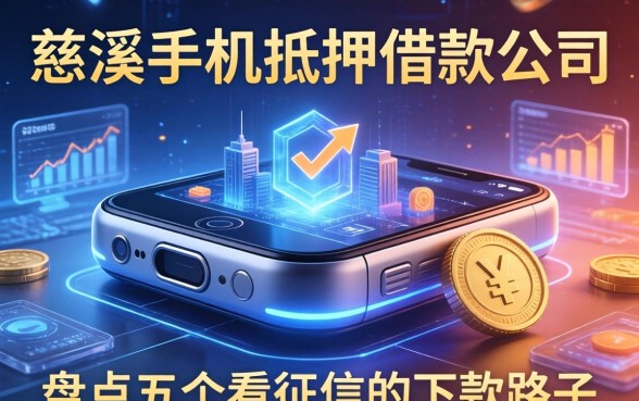 慈溪手机抵押借款公司有哪些？盘点五个不看征信的下款路子