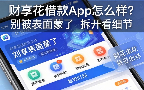 财享花借款app怎么样？别被表面蒙了，拆开看细节