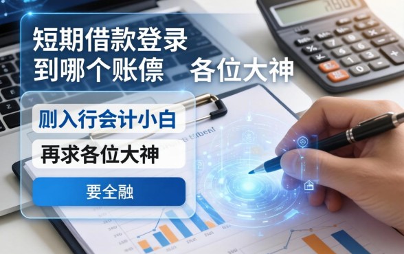 短期借款登录到哪个账簿？刚入行会计小白求助各位大神！