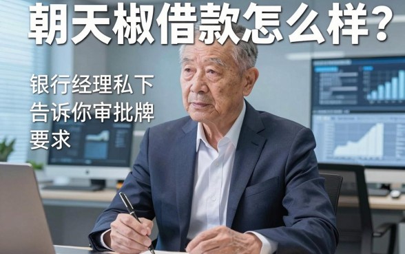 朝天椒借款怎么样？银行经理私下告诉你审批底牌