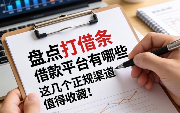 盘点打借条的借款平台有哪些an,这几个正规渠道值得收藏