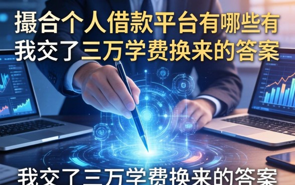 撮合个人借款平台有哪些？我交了三万学费换来的答案