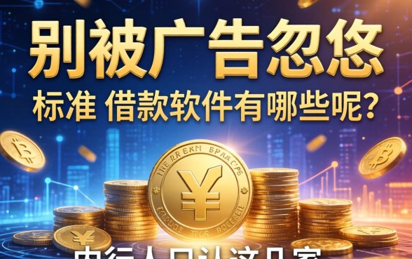 别被广告忽悠，标准的借款软件有哪些呢？内行人只认这几家