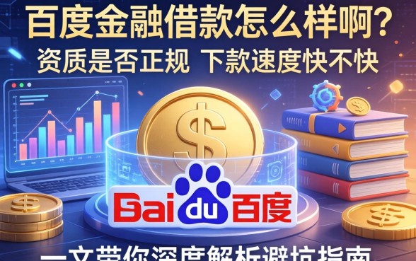 百度金融借款怎么样啊?资质是否正规?下款速度快不快?一文带你深度解析避坑指南