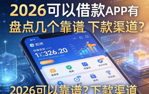 2026可以借款的app有哪些？盘点几个靠谱的下款渠道