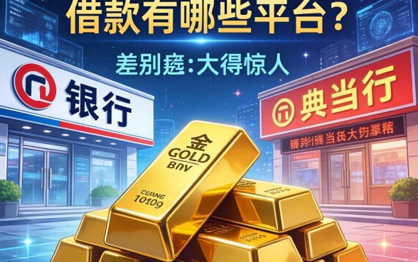 用金条借款有哪些平台?银行和典当行差别大得惊人