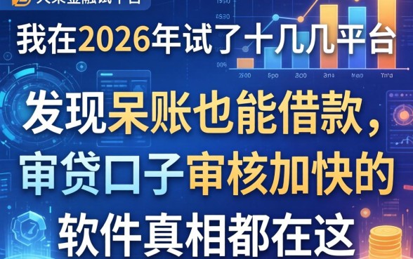 我在2026年试了十几个平台，发现呆账也能借款，审贷口子审核加快的软件真相都在这
