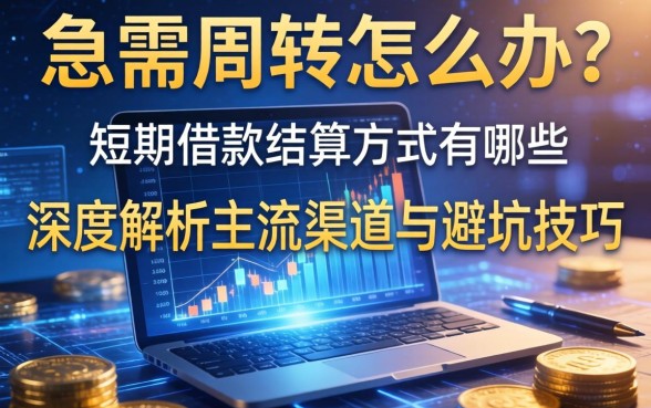 急需周转怎么办？短期借款结算方式有哪些？深度解析主流渠道与避坑技巧