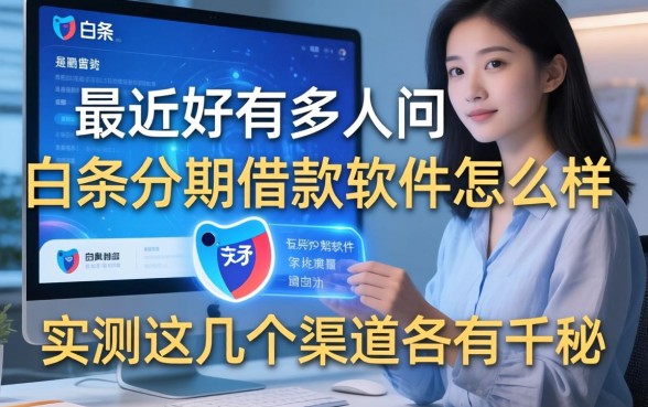 最近好多人在问白条分期借款软件怎么样，实测这几个渠道各有千秋