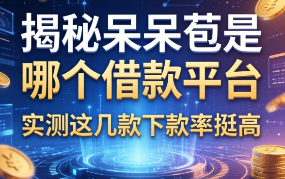 揭秘呆呆苞是哪个借款平台，实测这几款下款率挺高