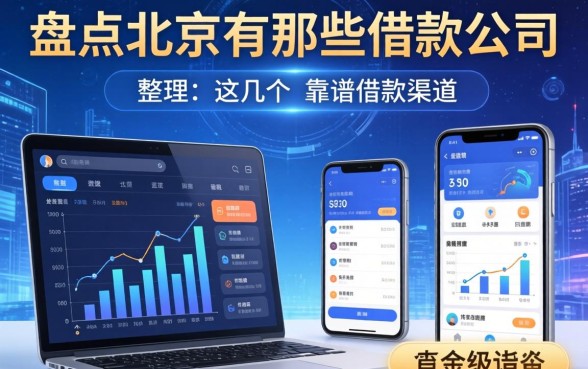 盘点北京有哪些借款公司,整理出这几个靠谱的渠道