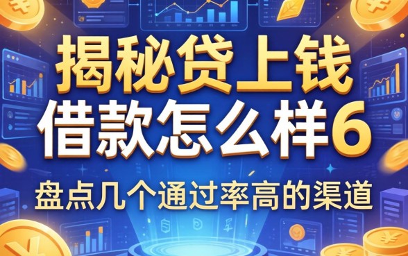 揭秘贷上钱借款怎么样6，盘点几个通过率高的渠道
