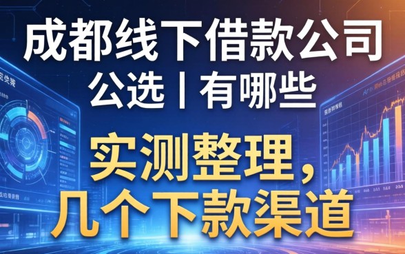 成都线下借款公司有哪些？实测整理的几个下款渠道
