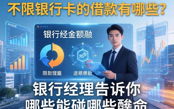不限银行卡的借款有哪些？银行经理告诉你哪些能碰哪些要命