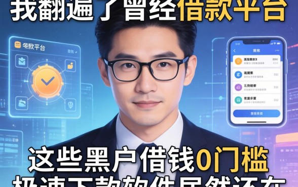 我翻遍了曾经的借款平台，发现这些黑户借钱0门槛极速下款软件居然还在