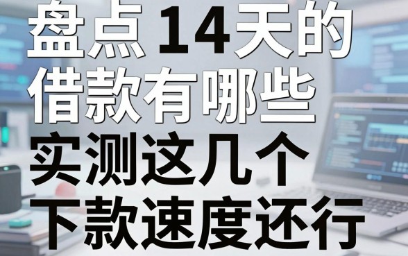 盘点14天的借款有哪些,实测这几个下款速度还行