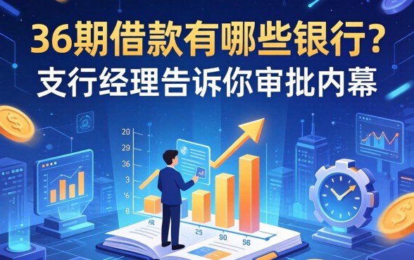 36期借款有哪些银行？支行经理告诉你审批内幕