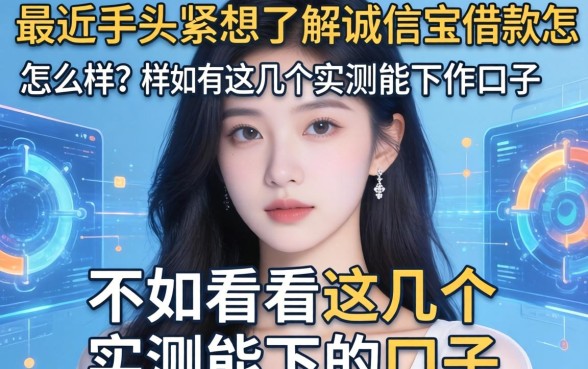 最近手头紧想了解诚信宝借款怎么样？不如看看这几个实测能下的口子