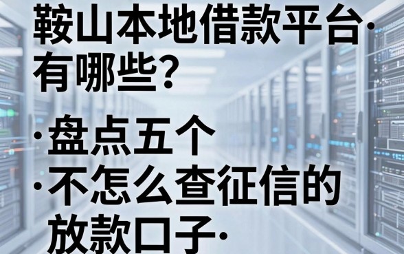 鞍山本地借款平台有哪些?盘点五个不怎么查征信的放款口子