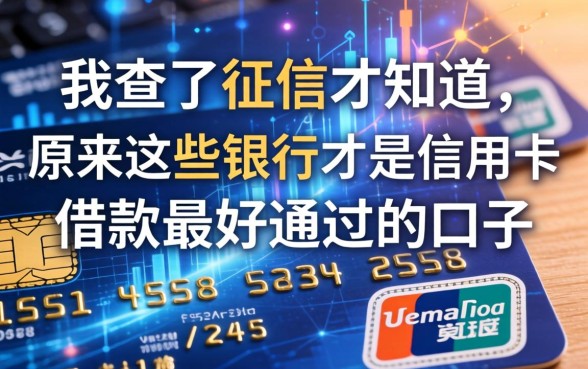 我查了征信才知道,原来这些银行才是信用卡借款最好通过的口子