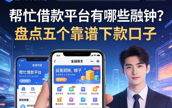 帮忙借款平台有哪些软件？盘点五个靠谱下款口子