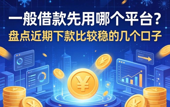 一般借款先用哪个平台的？盘点近期下款比较稳的几个口子