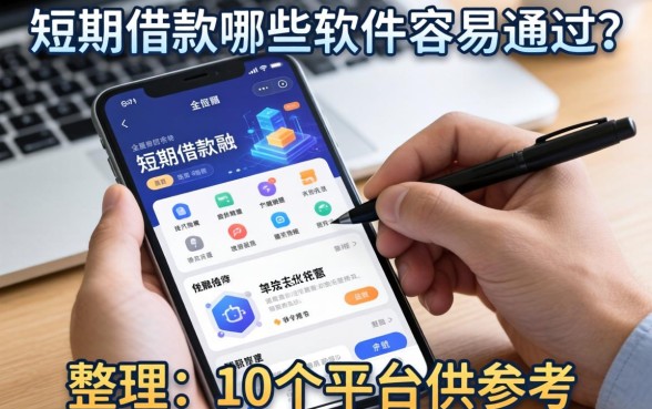 短期借款哪些软件容易通过？整理了10个平台供参考