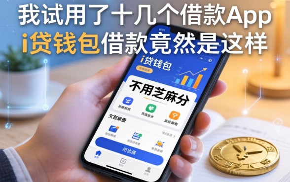 我试用了十几个借款App，发现不用芝麻分的i贷钱包借款竟然是这样