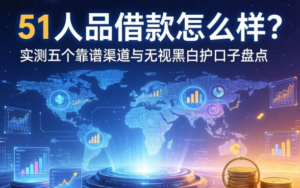 51人品借款怎么样？实测五个靠谱渠道与无视黑白户口子盘点