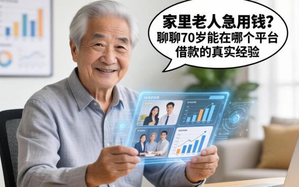 家里老人急用钱？聊聊70岁能在哪个平台借款的真实经验