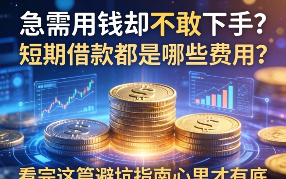 急需用钱却不敢下手？短期借款都是哪些费用？看完这篇避坑指南心里才有底
