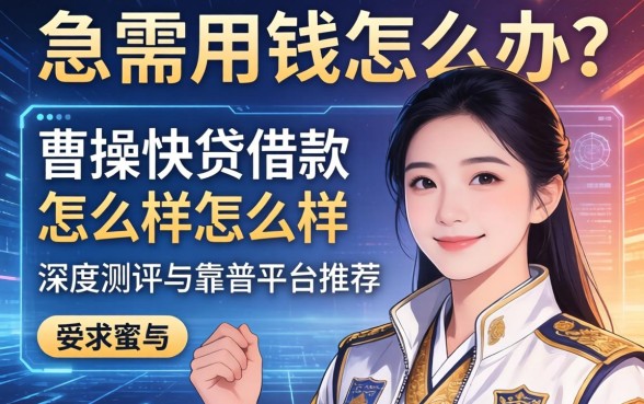 急需用钱怎么办?曹操快贷借款怎么样?深度测评与靠谱平台推荐