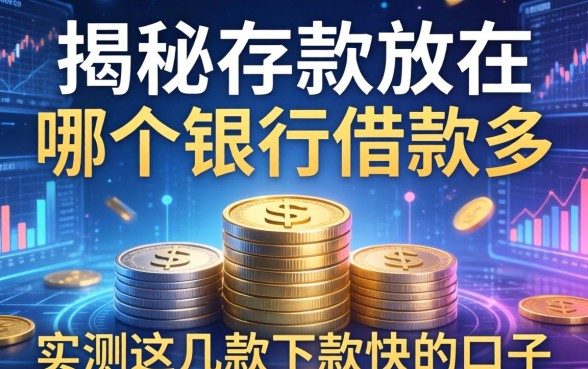 揭秘存款放在哪个银行借款多,实测这几款下款快的口子