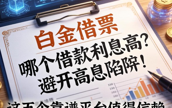 白金借条哪个借款利息高?避开高息陷阱,这五个靠谱平台值得信赖
