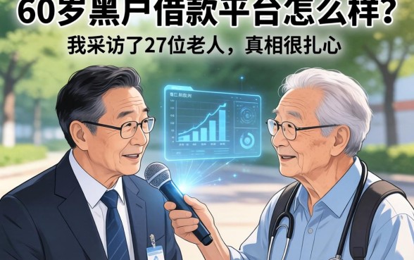 60岁黑户借款平台怎么样？我采访了27位老人，真相很扎心
