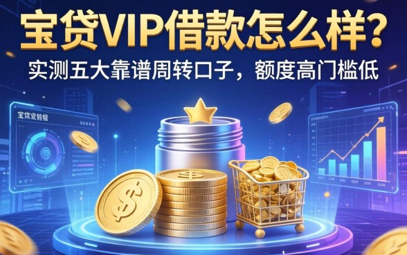 宝贷vip借款怎么样？实测五大靠谱周转口子，额度高门槛低